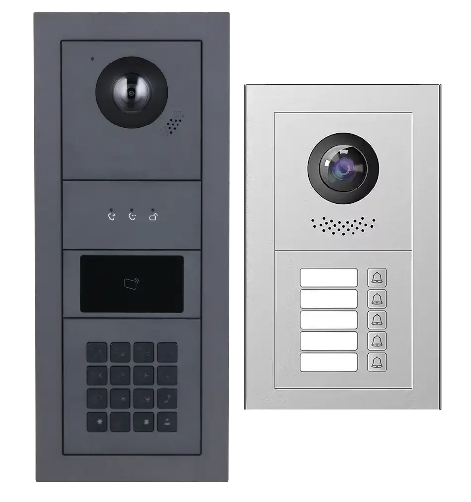 DeLuxe intercom Zwart-Zilver